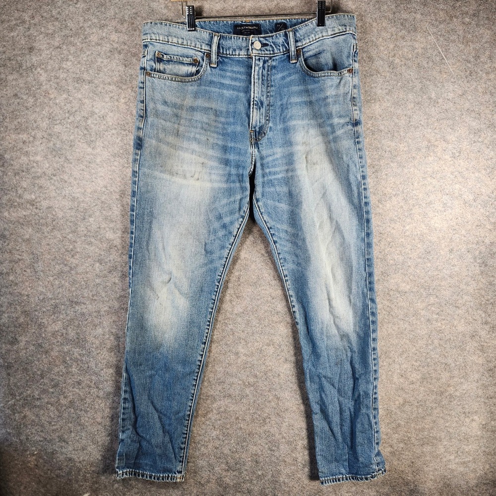 Lucky Brand Men 105 Slim Taper Jeans Medium Wash 36x30 Denim Casual Everyday